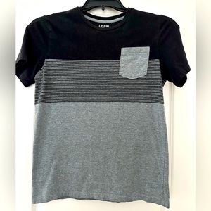 Urban Pipeline T-Shirt, Black/Gray, Boys Size XL